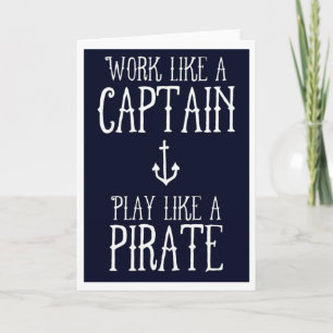 Wenskaart - Captain/Pirate Kaart