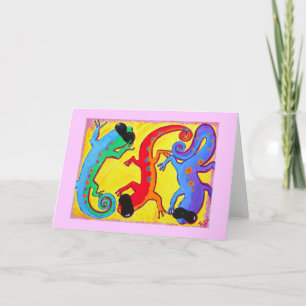 Wenskaart-Carribozonnebril Kaart