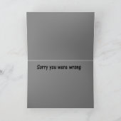 Wenskaart - excuses kaart (Binnen)