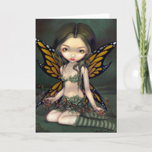 wenskaart "Fairy with Dried Flowers" Kaart