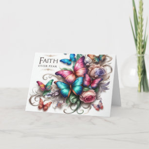 Wenskaart Geloof Over Angst Levendige Kaart 5x7