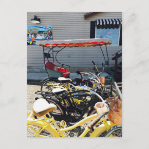 wenskaart "Golf Cart on Middle Bass Island" Briefkaart