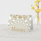 Wenskaart Hakuna Matata Kaart (Gele Bloem)