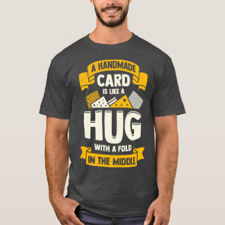 Wenskaart handgemaakte hob t-shirt