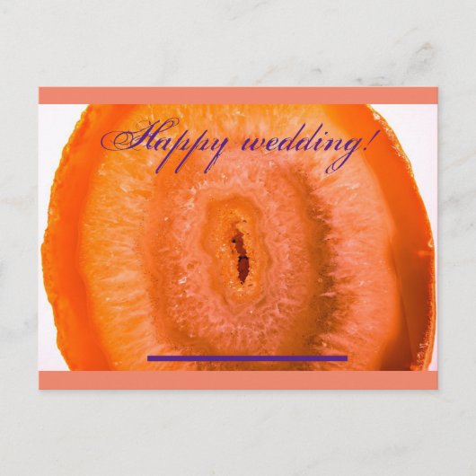 Wenskaart Happy Wedding! Briefkaart (Voorkant)
