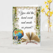 Wenskaart hard Afstuderen Kaart (Gele Bloem)