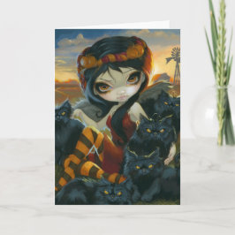 wenskaart "Herfst Katten" Kaart