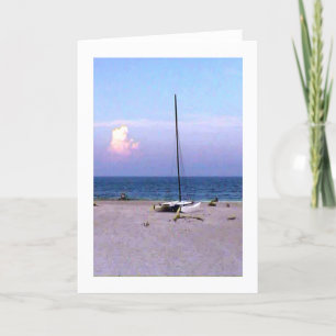 WENSKAART Het museum Zazzle Gift Zeilboot 2004 Kaart