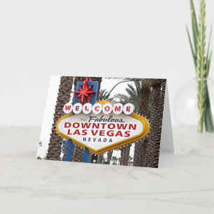 Wenskaart het van de binnenstad van Las Vegas Kaart