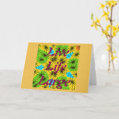 Wenskaart horizontale Sjabloon (Gele Bloem)