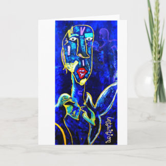 Wenskaart Intution met origineel engelenart. Kaart