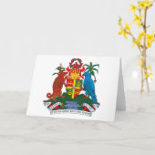 Wenskaart inzake het wapenschild van Grenada Kaart (Gele Bloem)