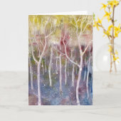 wenskaart kaart (Gele Bloem)