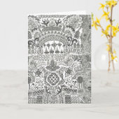 wenskaart kaart (Gele Bloem)