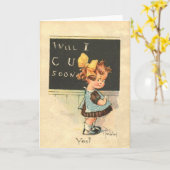 Wenskaart Kaart (Gele Bloem)