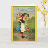 Wenskaart Kaart (Gele Bloem)