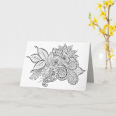 wenskaart kalmerende momenten kaart (Gele Bloem)