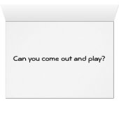 Wenskaart - Kat dat door het hek heen stroomt (Binenzijde Horizontaal (Onderkant))