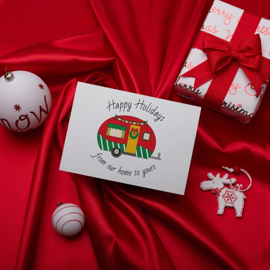  Wenskaart kerstkampaanhangwagen