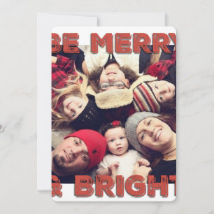 WENSKAART kerstmonogram Feestdagenkaart