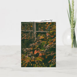 Wenskaart leeg in herfstkleuren bedankkaart