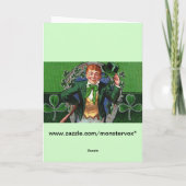 Wenskaart Leprechaun Kaart (Achterkant)