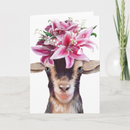 Wenskaart Lily the Goat Kaart (Voorkant)