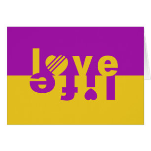 WENSKAART LOVE LIFE blanco