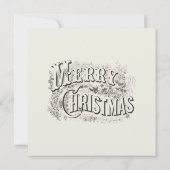 WENSKAART "MERRY CHRISTMAS" (Achterkant)