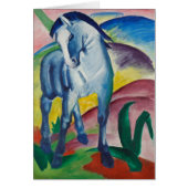 Wenskaart met Blauwe Paard van Franz Marc (Voorkant)