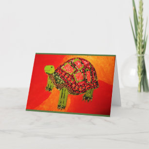 Wenskaart met Bright Turtle Kaart