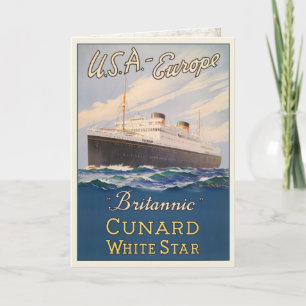 Wenskaart met cruiseschepen Adverteren Poster Kaart