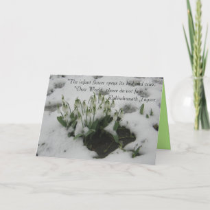 Wenskaart met doordachte quote kaart