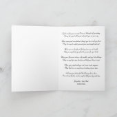 Wenskaart met engelengedicht kaart (Binnen)