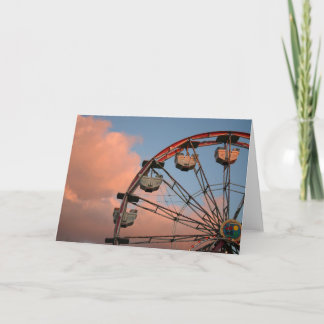 Wenskaart met foto van reuzenrad kaart