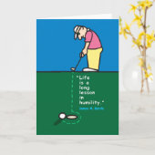 Wenskaart met golferillustratie kaart (Gele Bloem)
