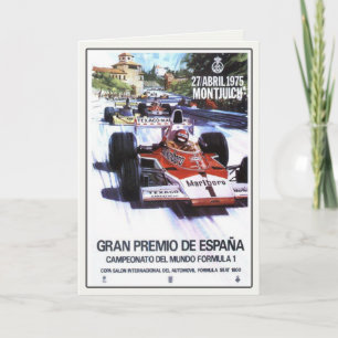 Wenskaart met het Poster van de Grote Prijs van Sp Kaart