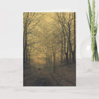Wenskaart met John Atkinson Grimshaw Painting Kaart