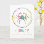 Wenskaart met kankercompatibiliteit kaart (Gele Bloem)