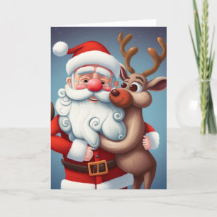 Wenskaart met kerstbedekking voor kerstmis en rend feestdagen kaart