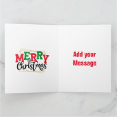 Wenskaart met kerstbeklimming kaart (Binnen)