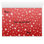 Wenskaart met kerstbomen (Binenzijde Horizontaal (Onderkant))