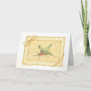 Wenskaart met kerstcadeautjes gesloten voor Holly Kaart