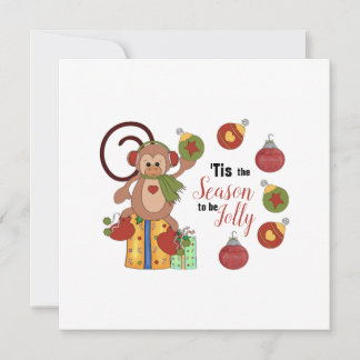 Wenskaart met kerstflatpanel kaart