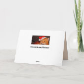Wenskaart met kerstkatten kaart (Achterkant)