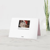 Wenskaart met kerstkatten kaart (Achterkant)