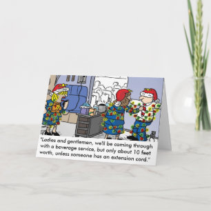 Wenskaart met kerstverlichting voor vlucht feestdagen kaart