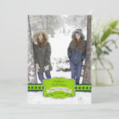 Wenskaart met klaverovervloeking foto (Staand voorkant)