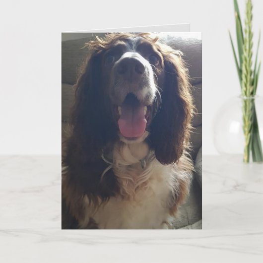 Wenskaart met liefde kaart (Voorkant)