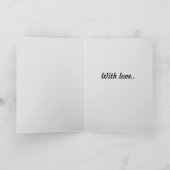 Wenskaart met liefde kaart (Binnen)